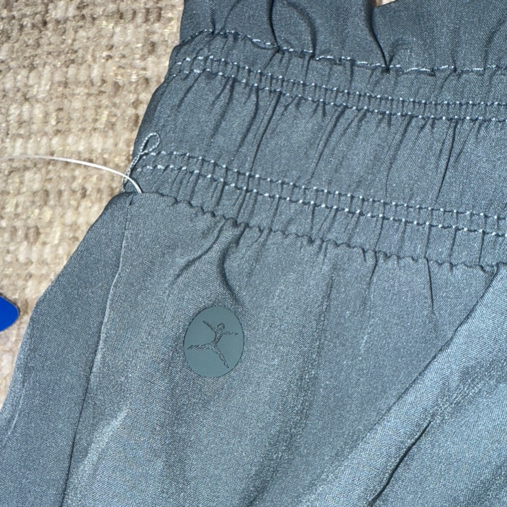 Danskin Charcoal Casual Paperbag  Shorts - Picture 7 of 7